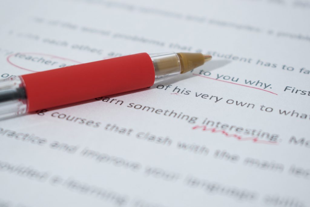 proofreading is important for content filtering