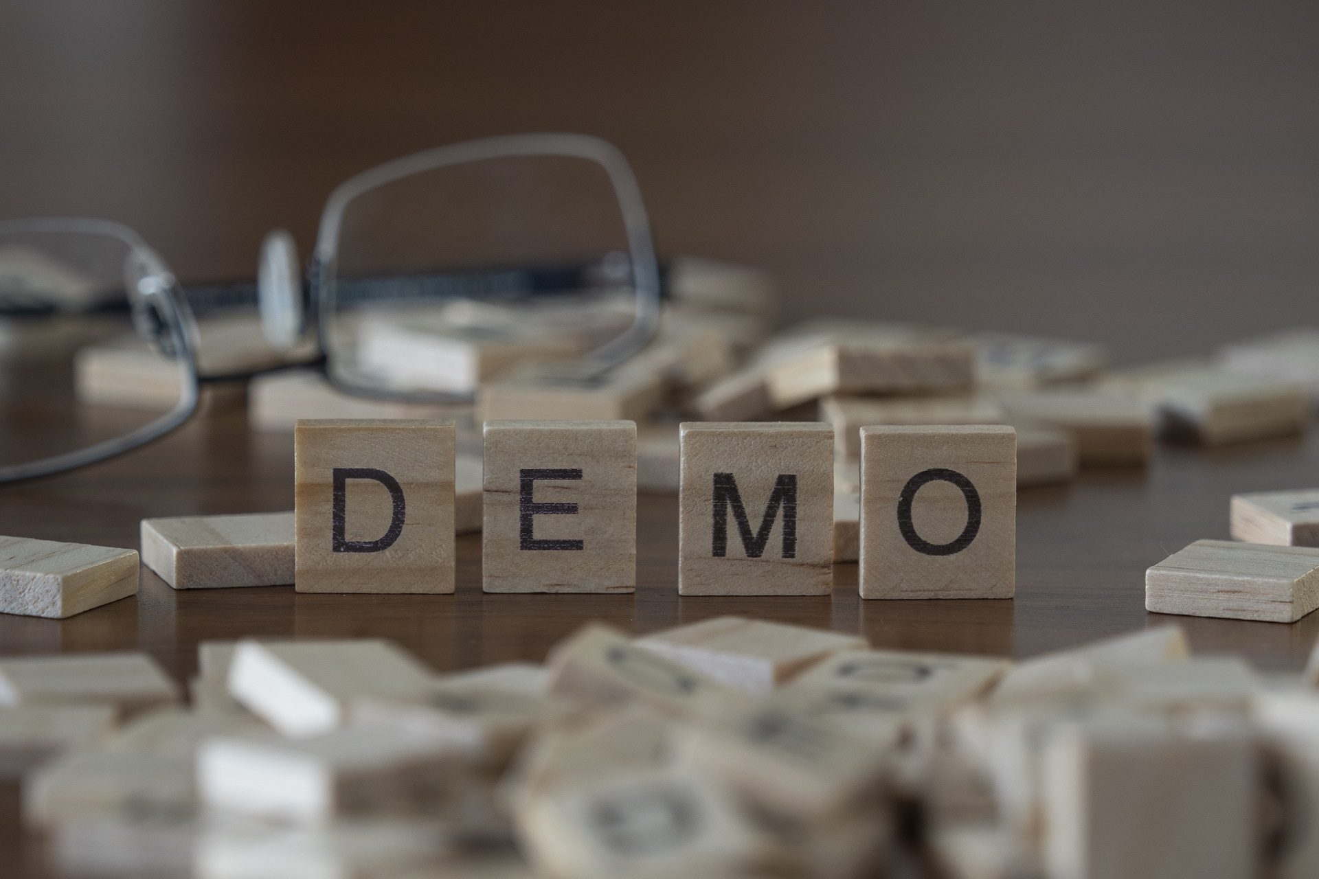 blocks spelling out "Demo", symbolic representation for how to build an email list with free demos